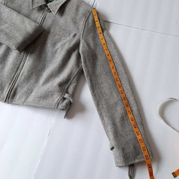 Lauren Ralph Lauren Angora Wool Blend Zippered Jacket Size 6 - Picture 9 of 14